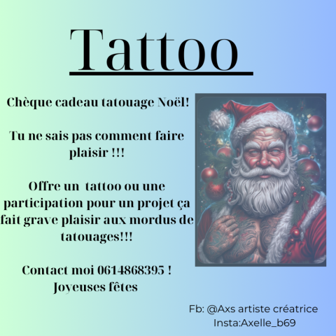 CHER PERE NOEL JE VOUDRAIS UN TATOUAGE